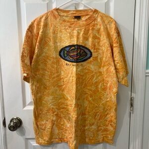 Key West Florida Y2K Orange Tie-Dye Tropical Beach Vacation T-Shirt